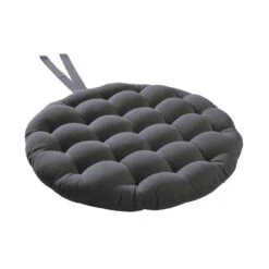 Stuhlkissen Mit Bändchen Ø42cm SOLID In Grau 8 Stuhlkissen Mit Bändchen Ø42cm SOLID In Grau -Garten - Balkon Store butlers stuhlkissen mit bandchen o42cm solid in grau 2