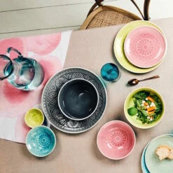 Teller Ø25cm SUMATRA In Hellgrün -Garten - Balkon Store butlers teller o25cm sumatra in hellgrun 4