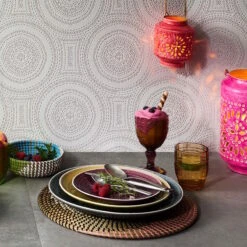 Teller Ø25cm SUMATRA In Hellgrün -Garten - Balkon Store butlers teller o25cm sumatra in hellgrun 6