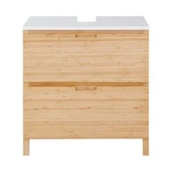 Waschbeckenunterschrank Mit Schublade WHITE SANDS In Natur-Weiß -Garten - Balkon Store butlers waschbeckenunterschrank mit schublade white sands in natur weiss 4