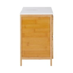 Waschbeckenunterschrank Mit Schublade WHITE SANDS In Natur-Weiß -Garten - Balkon Store butlers waschbeckenunterschrank mit schublade white sands in natur weiss 5