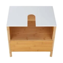 Waschbeckenunterschrank Mit Schublade WHITE SANDS In Natur-Weiß -Garten - Balkon Store butlers waschbeckenunterschrank mit schublade white sands in natur weiss 8