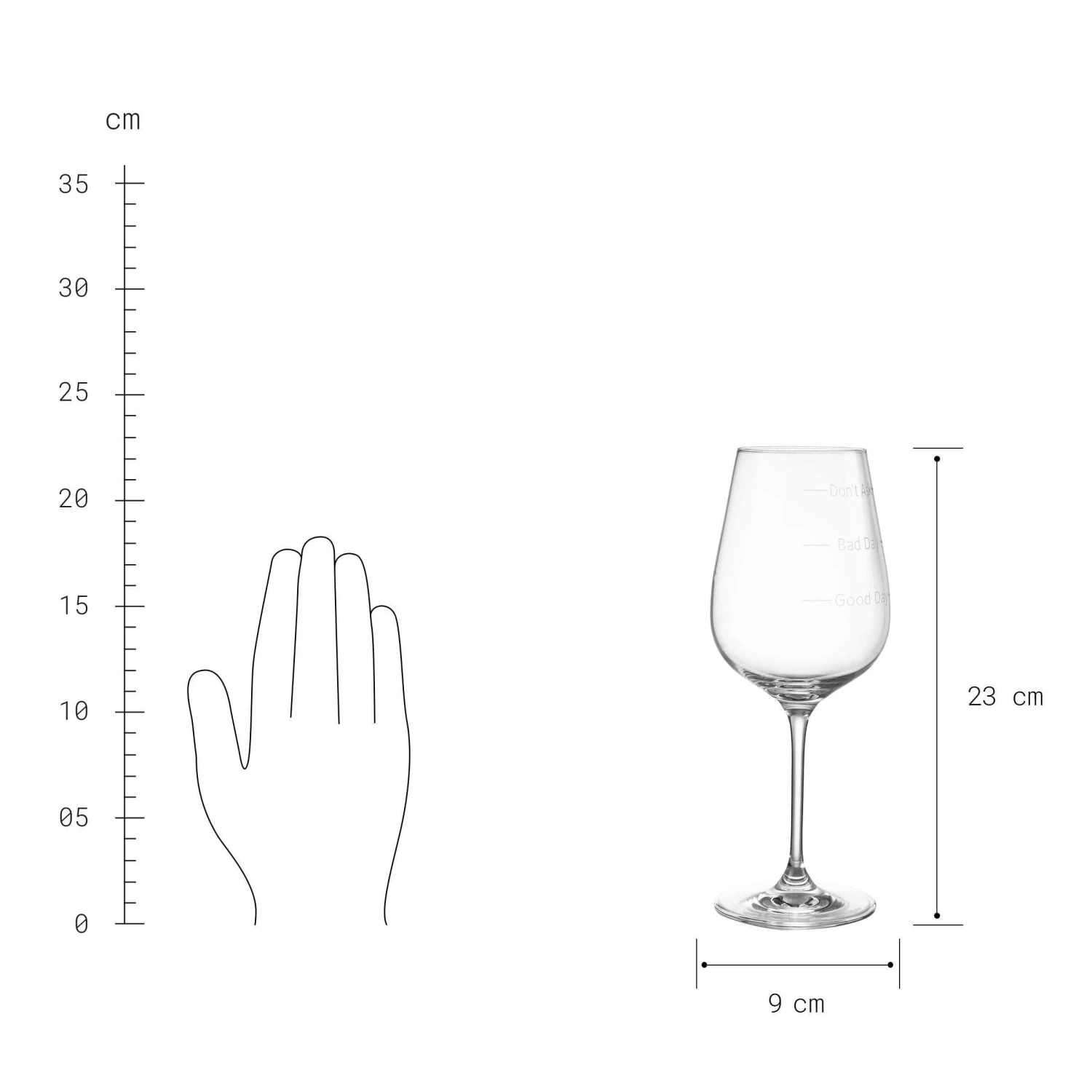 Weinglas 480 Ml DON`T ASK In Transparent 7 Weinglas 480 Ml DON`T ASK In Transparent – Bild 5