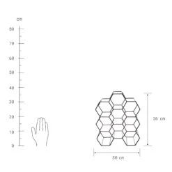 Weinregal Für 9 Flaschen L 36 X H 30cm CUBICLE In Schwarz -Garten - Balkon Store butlers weinregal fur 9 flaschen l 36 x h 30cm cubicle in schwarz 3