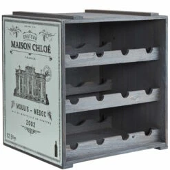 Weinregal VINOTHEK In Hellgrau -Garten - Balkon Store butlers weinregal vinothek in hellgrau 2