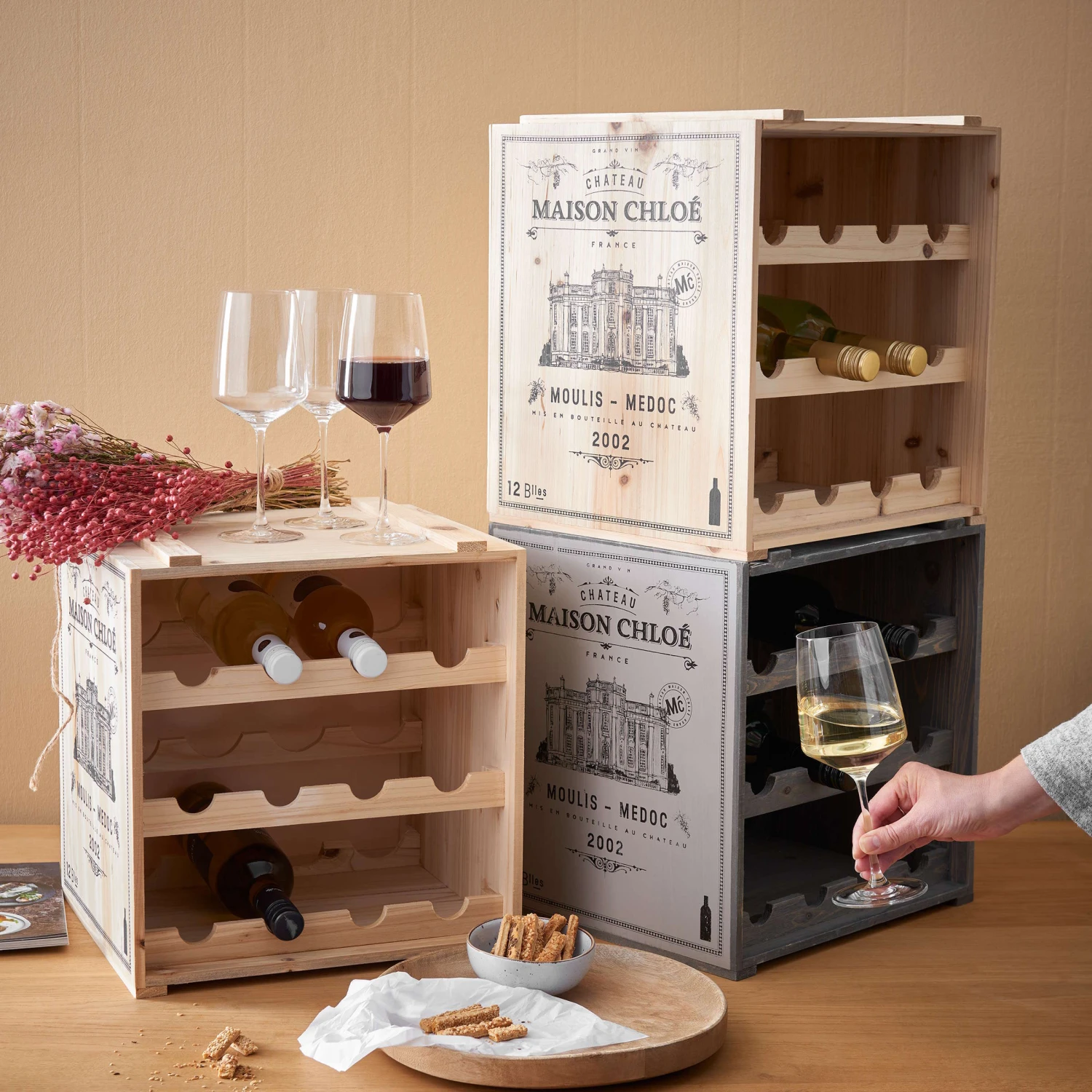 Weinregal VINOTHEK In Natur 4 Weinregal VINOTHEK In Natur – Bild 2