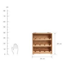 Weinregal VINOTHEK In Natur 14 Weinregal VINOTHEK In Natur -Garten - Balkon Store butlers weinregal vinothek in natur 3