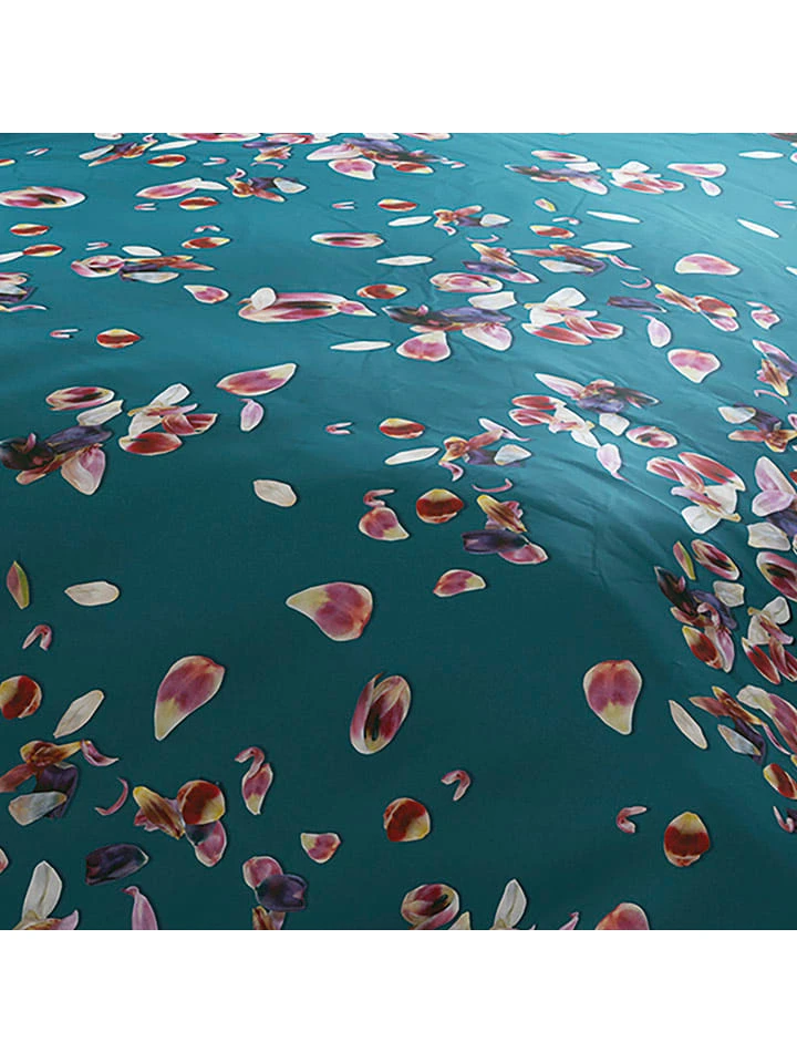 Cacharel Satin-Bettwäsche-Set "Aurore" In Petrol 6 Cacharel Satin-Bettwäsche-Set "Aurore" In Petrol – Bild 4