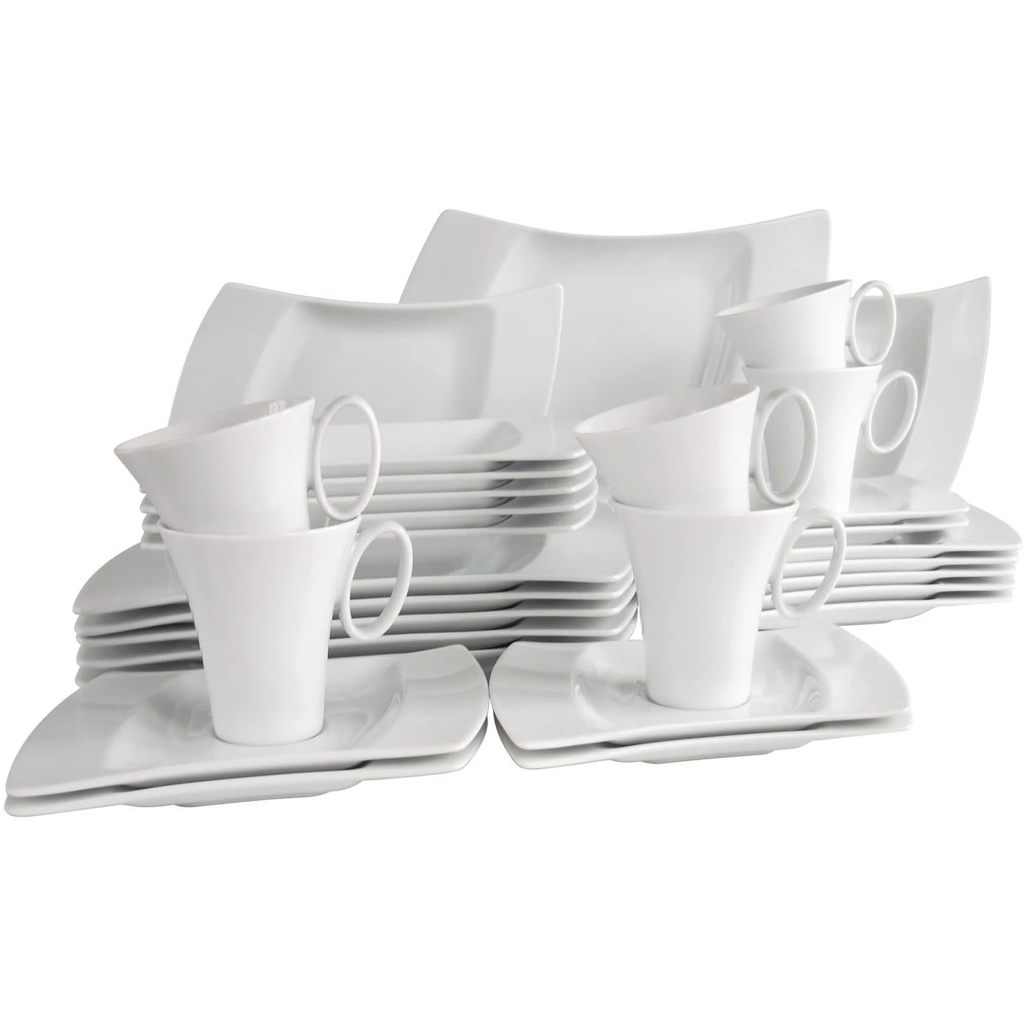 CreaTable, Wing 13457, Serie Wing Weiss, Kombiservice 30tlg 3 CreaTable, Wing 13457, Serie Wing Weiss, Kombiservice 30tlg