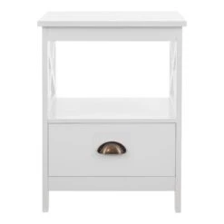 Beistelltisch Larsmo In Weiß (H)54cm (B)40cm (T)35cm 13 Beistelltisch Larsmo In Weiß (H)54cm (B)40cm (T)35cm -Garten - Balkon Store en casa beistelltisch larsmo in weiss h 54cm b 40cm t 35cm 4