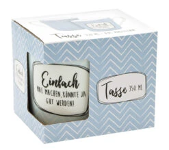 Tasse Einfach Machen Blau - 350ml -Garten - Balkon Store geda labels tasse einfach machen blau 350ml 2