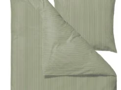 Bettwäsche Classic Stripe 135x200cm In Olive -Garten - Balkon Store sodahl bettwasche classic stripe 135x200cm in olive 2
