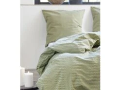 Bettwäsche Classic Stripe 135x200cm In Olive -Garten - Balkon Store sodahl bettwasche classic stripe 135x200cm in olive 4