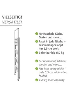 Wenko Alu-Design Klapptrittleiter 4-stufig Weiß In Weiß 35 Wenko Alu-Design Klapptrittleiter 4-stufig Weiß In Weiß -Garten - Balkon Store wenko alu design klapptrittleiter 4 stufig weiss in weiss 13