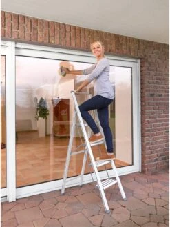 Wenko Alu-Design Klapptrittleiter 4-stufig Weiß In Weiß 30 Wenko Alu-Design Klapptrittleiter 4-stufig Weiß In Weiß -Garten - Balkon Store wenko alu design klapptrittleiter 4 stufig weiss in weiss 8